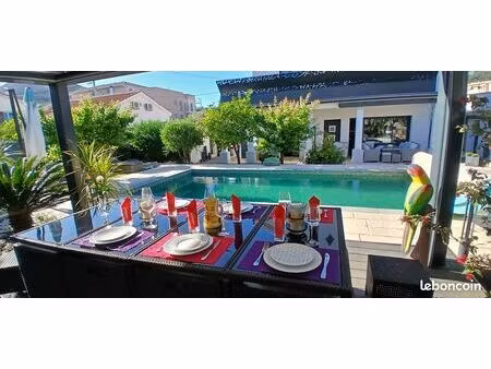 bas de villa avec jardin et piscine privatifs