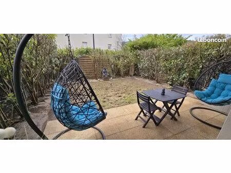 t2 meublé avec jardin et garage fermé