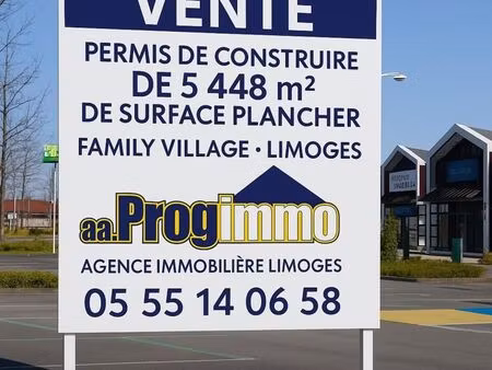 terrain 5 448 m² limoges