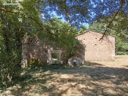 vends terrains  grange et moulin en ruine