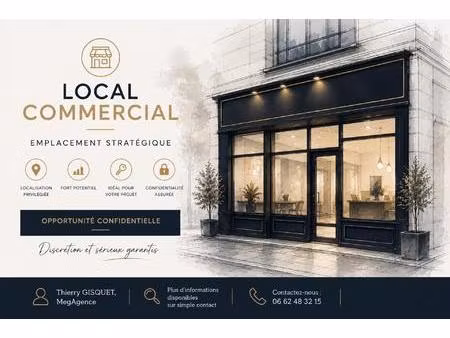 local commercial 50 m² centre ville