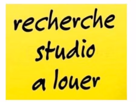 recherche studio à louer