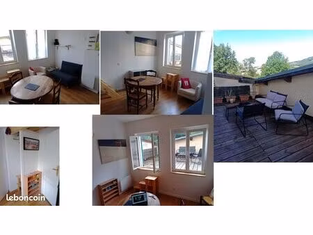 studio calme rénové et isolé avec terrasse
