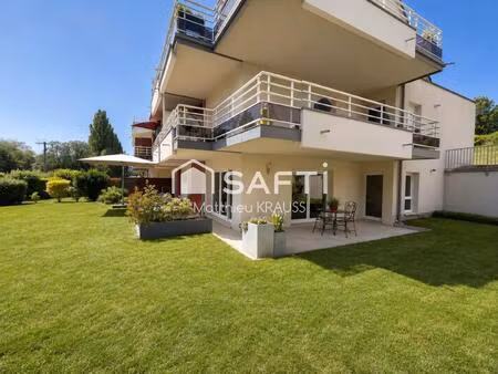 rez-de-jardin  terrasse 50m² et jardin privatif