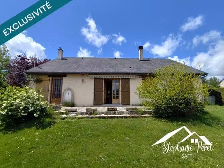 maison plain-pied 2 chambres avec grand jardin – calme et nature à peyrelevade !