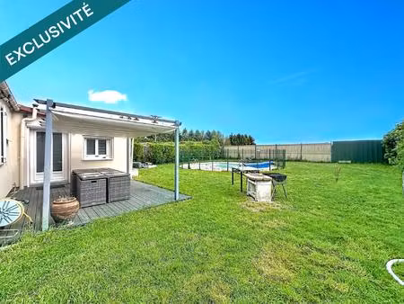 maison confort plain pied à 20min de reims - jardin - piscine - garage