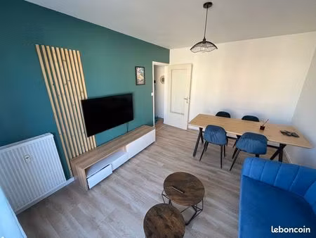 appartement t2 meublé rénové – 45 m² avec parking