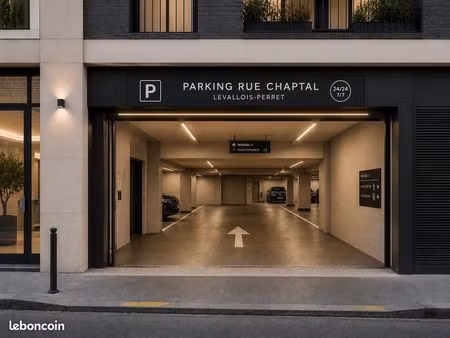 place de parking sécurisée – résidence neuve levallois – chaptal