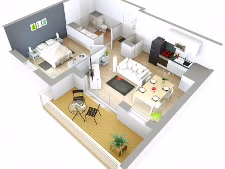 appartement 2 pièces 49 m²