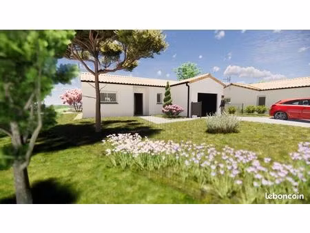 maison t4 récente de plain-pied avec garage  terrasse et jardin
