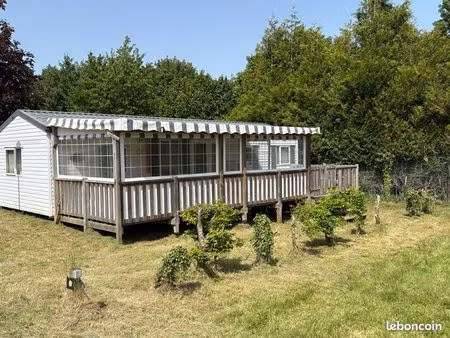 à vendre – mobil-home 3 chambres dans camping familial 3★ à longpré-les-corps-saints