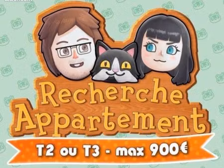 recherche appartement pour deux et un petit chat