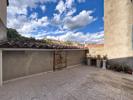 maison de village - exterieur - garage - terrasse