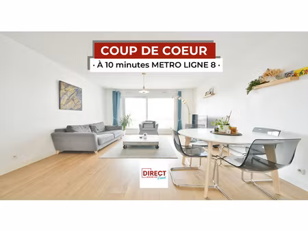 maisons-alfort : appartement 3p + terrasse + box + cave