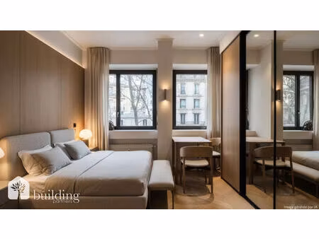 paris 16ème - avenue victor hugo - studio 19 m² au 2e étage avec ascenseur
