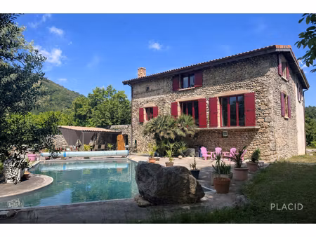 maison en pierre à sarras avec piscine 230 m2 environ