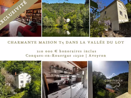 vente maison 6 pièces 108 m² conques-en-rouergue (12320)