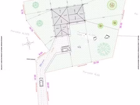 grand terrain constructible 1 893 m² – cadre calme & verdoyant – montérolier