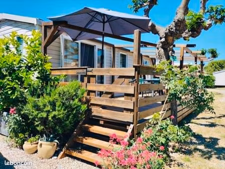 mobil home dans un camping
