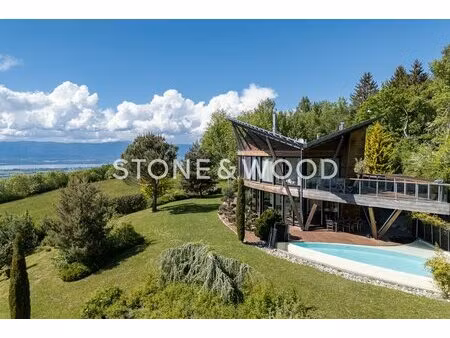 villa d'architecte d'exception avec vue panoramique sur genève