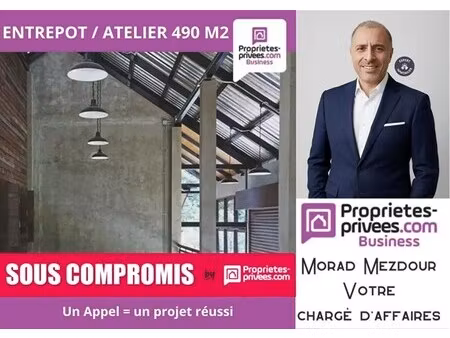vente entrepôt wattrelos 59150 490m²