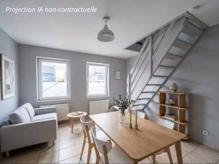 duplex de 35 m en plein centre de libramont
