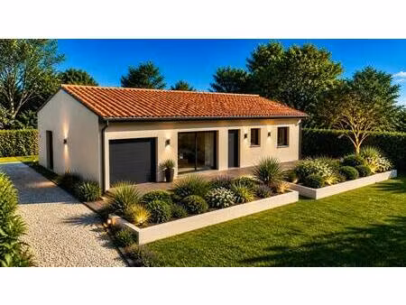 terrain avec maison neuve à vendre