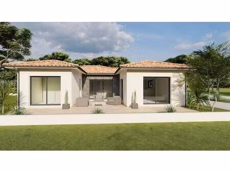 terrain avec maison neuve à vendre