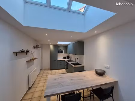 maison meublée 120m2- 4 chambres/4 sdb- rosendaël