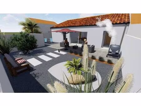 terrain avec maison neuve à vendre