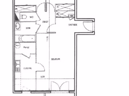 appartement valserhone 3 pièce(s) 69.26 m2