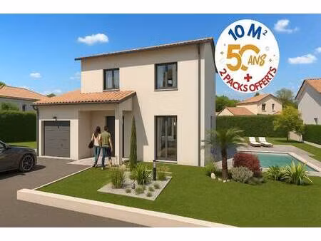 terrain avec maison neuve à vendre