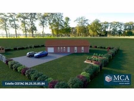 terrain avec maison neuve à vendre