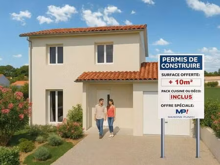terrain avec maison neuve à vendre