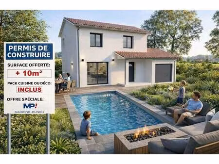 terrain avec maison neuve à vendre