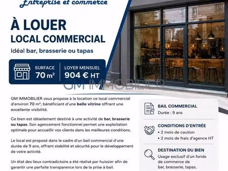 local commercial à louer