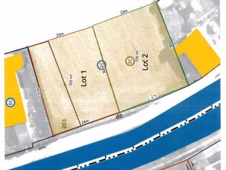 terrain constructible à vendre