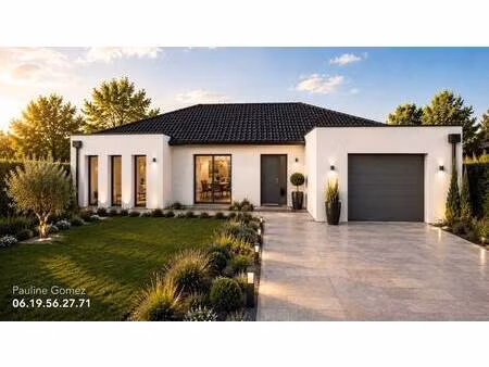terrain avec maison neuve à vendre
