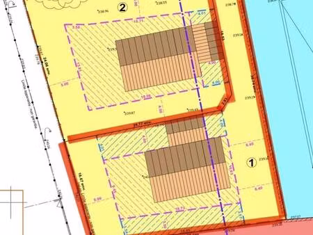 terrain constructible viabilisé à vendre