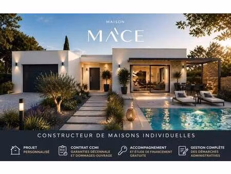 terrain avec maison neuve à vendre