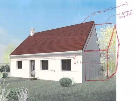 terrain avec maison neuve à vendre