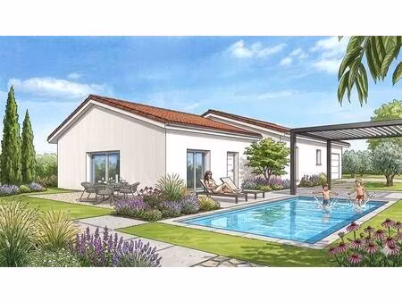 terrain avec maison neuve à vendre
