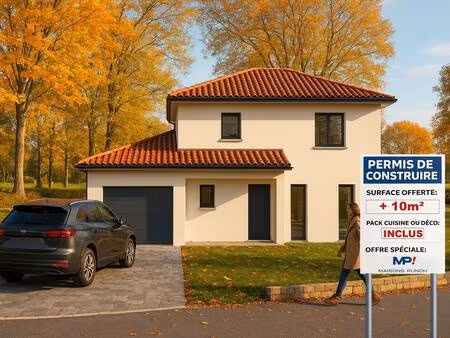 terrain avec maison neuve à vendre