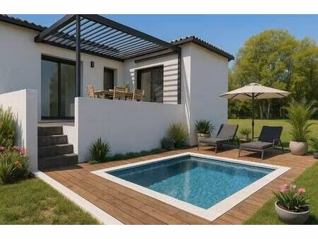 terrain avec maison neuve à vendre
