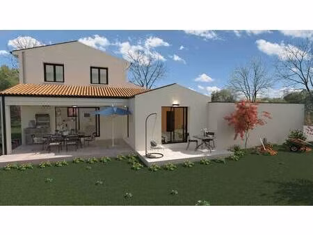 terrain avec maison neuve à vendre