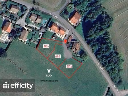 terrain constructible viabilisé à vendre
