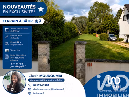 vente terrain 910 m² à noe (89320)  38 000 €