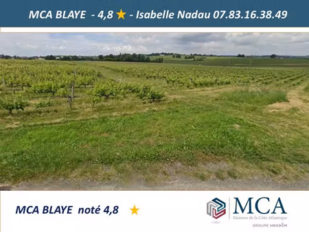 vente terrain 1980 m² saint-savin (33920)