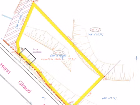 vente terrain 503 m² à frejus (83600)  222 000 €