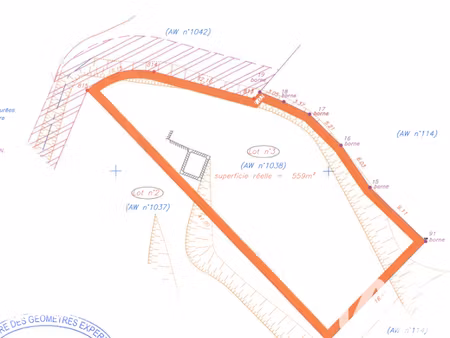 vente terrain 559 m² à frejus (83600)  249 500 €